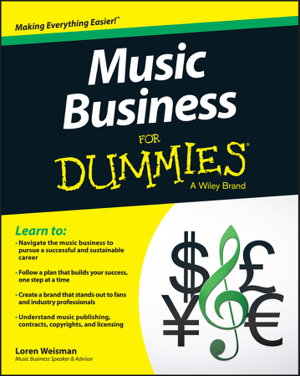 Cover art for Music Business For Dummies