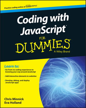 Cover art for Coding with JavaScript For Dummies