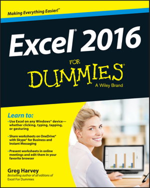 Cover art for Excel 2016 For Dummies