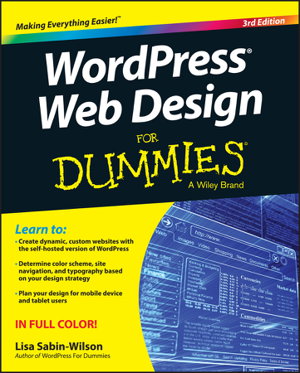 Cover art for WordPress Web Design For Dummies 3e