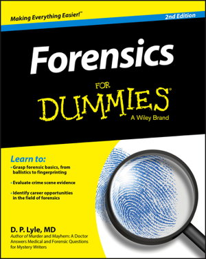 Cover art for Forensics For Dummies