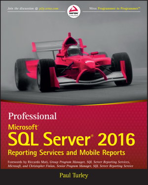 Cover art for Professional Microsoft SQL Server 2016 Reporting Services and Mobile Dashboards