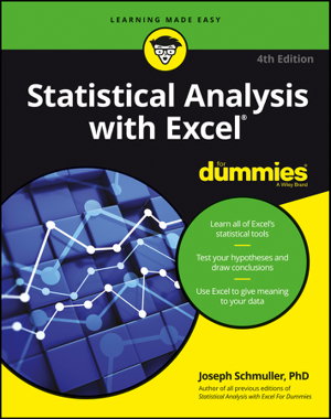 Cover art for Statistical Analysis with Excel For Dummies