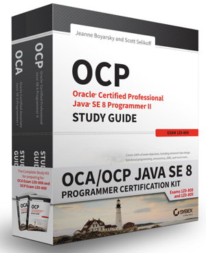 Cover art for OCA/OCP Java SE 8 Programmer Certification Kit