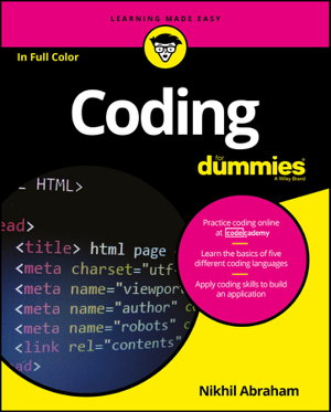 Cover art for Coding For Dummies