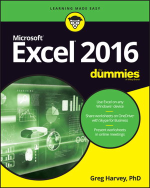 Cover art for Excel 2016 For Dummies