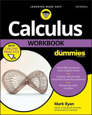 Cover art for Calculus Workbook For Dummies 3rd edition with Online Practice