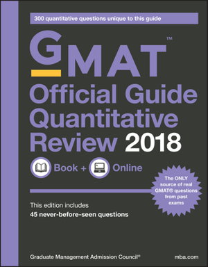 Cover art for GMAT Official Guide 2018 Quantitative Review: Book + Online