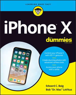 Cover art for iPhone X For Dummies