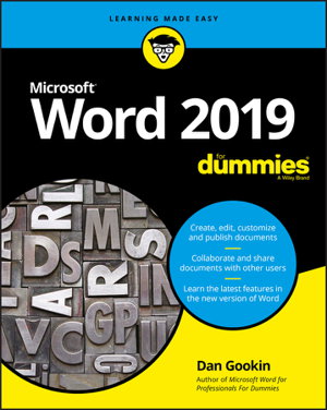 Cover art for Word 2019 For Dummies