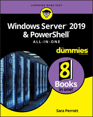Cover art for Windows Server 2019 & PowerShell All-in-One For Dummies