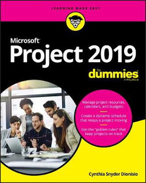 Cover art for Microsoft Project 2019 For Dummies