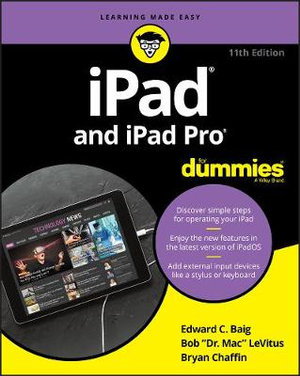 Cover art for iPad & iPad Pro For Dummies, 11th Edition