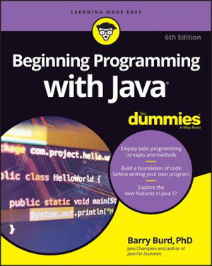 Cover art for Beginning Programming with Java For Dummies
