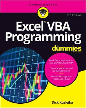 Cover art for Excel VBA Programming For Dummies