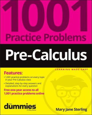 Cover art for Pre-Calculus: 1001 Practice Problems For Dummies (+ Free Online Practice)