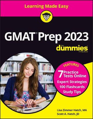 Cover art for GMAT Prep 2023 For Dummies with Online Practice