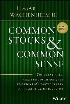 Cover art for Common Stocks and Common Sense