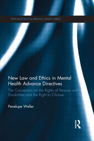 Cover art for New Law and Ethics in Mental Health Advance Directives