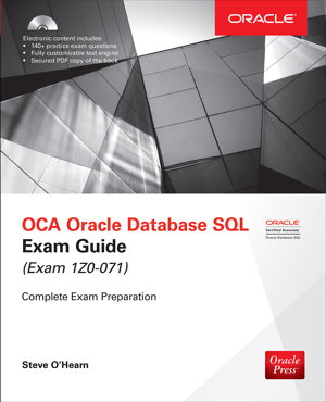 Cover art for OCA Oracle Database SQL Certified Associate Exam Guide (Exam1Z0-071)