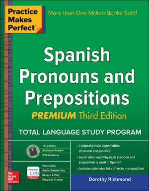 Cover art for Practice Makes Perfect Spanish Pronouns and Prepositions, Premium