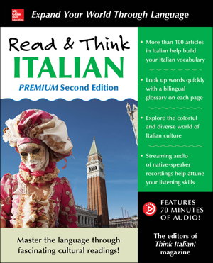 Cover art for Read & Think Italian, Premium Second Edition