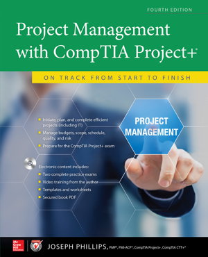 Cover art for Project Management with CompTIA Project+: On Track from Start to Finish, Fourth Edition