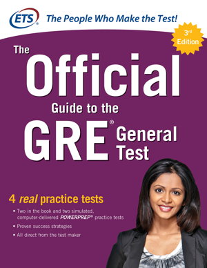 Cover art for The Official Guide to the GRE General Test, Third Edition