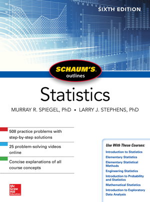 Cover art for Schaum's Outline of Statistics, Sixth Edition