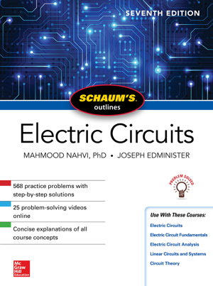 Cover art for Schaum's Outline of Electric Circuits, Seventh Edition