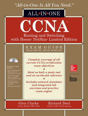 Cover art for CCNA Routing and Switching All-in-One Exam Guide (Exams 200-125, 100-105, & 200-105), with Boson NetSim Limited Edition