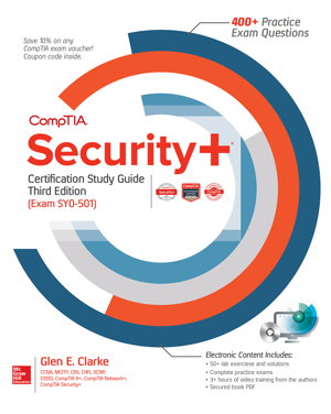 Cover art for CompTIA Security+ Certification Study Guide, Third Edition (Exam SY0-501)