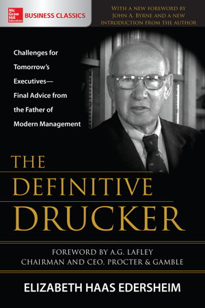 Cover art for The Definitive Drucker: Challenges for Tomorrow's Executives-Final Advice from the Father of Modern Management