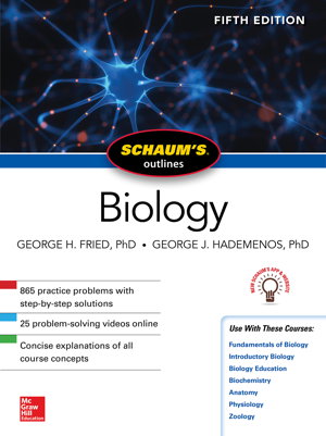 Cover art for Schaum's Outline of Biology Fifth Edition