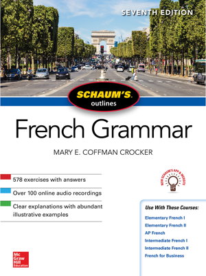Cover art for Schaum's Outline of French Grammar, Seventh Edition