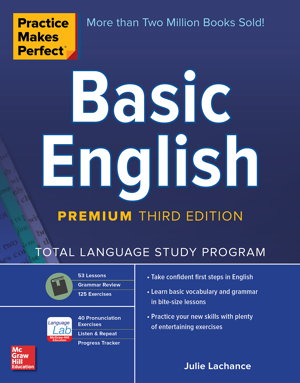 Cover art for Practice Makes Perfect: Basic English, Premium Third Edition