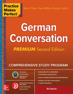 Cover art for Practice Makes Perfect: German Conversation, Premium Second Edition