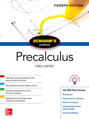 Cover art for Schaum's Outline of Precalculus, Fourth Edition