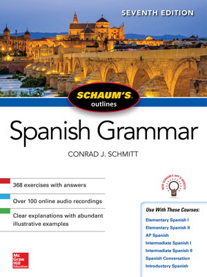 Cover art for Schaum's Outline of Spanish Grammar, Seventh Edition