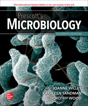 Cover art for Prescott's Microbiology 11th International Student's Edition