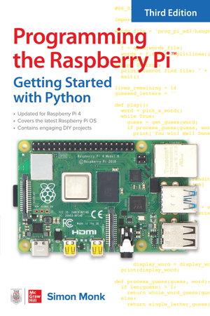Cover art for Programming the Raspberry Pi, Third Edition: Getting Started with Python