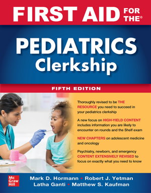 Cover art for First Aid for the Pediatrics Clerkship, Fifth Edition