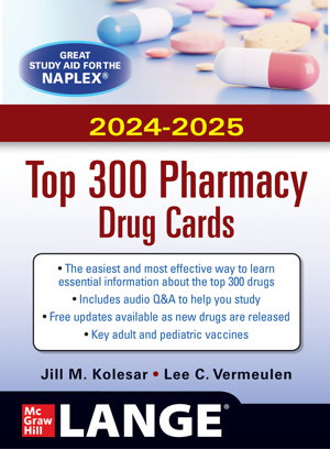 Cover art for McGraw Hill's 2024 2025 Top 300 Pharmacy Drug Cards