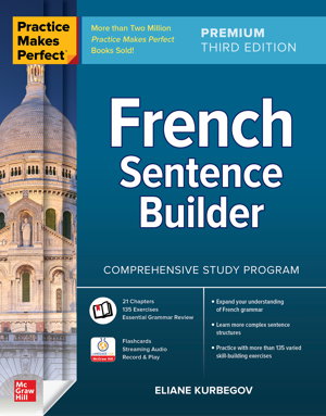 Cover art for Practice Makes Perfect: French Sentence Builder, Premium Third Edition