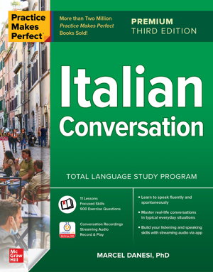 Cover art for Practice Makes Perfect: Italian Conversation, Premium Third Edition