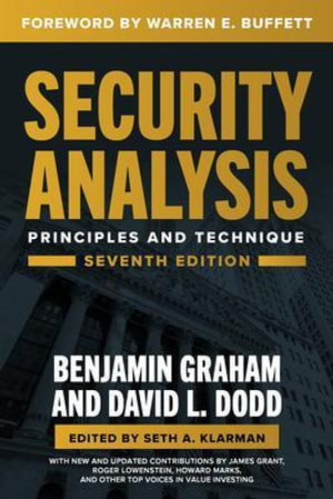 Cover art for Security Analysis, Seventh Edition: Principles and Techniques
