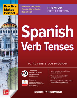 Cover art for Practice Makes Perfect: Spanish Verb Tenses, Premium Fifth Edition