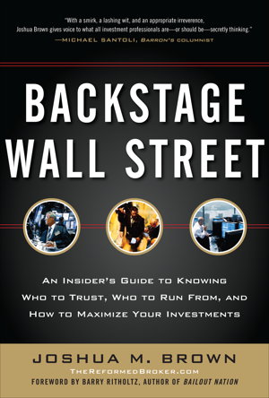 Cover art for Backstage Wall Street (PB)