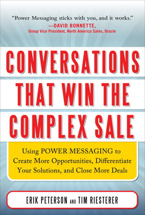 Cover art for Conversations That Win the Complex Sale (PB)