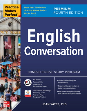 Cover art for Practice Makes Perfect: English Conversation, Premium Fourth Edition